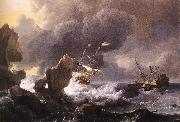 BACKHUYSEN, Ludolf Ships in Distress off a Rocky Coast china oil painting artist